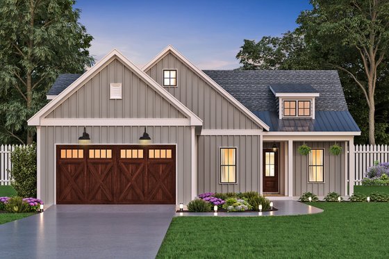 Exterior - Other Elevation for Farmhouse House Plan #119-437 - 3 bed, 2 bath