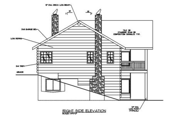 Exterior - Other Elevation for Modern House Plan #117-431 - 2 bed, 2 bath