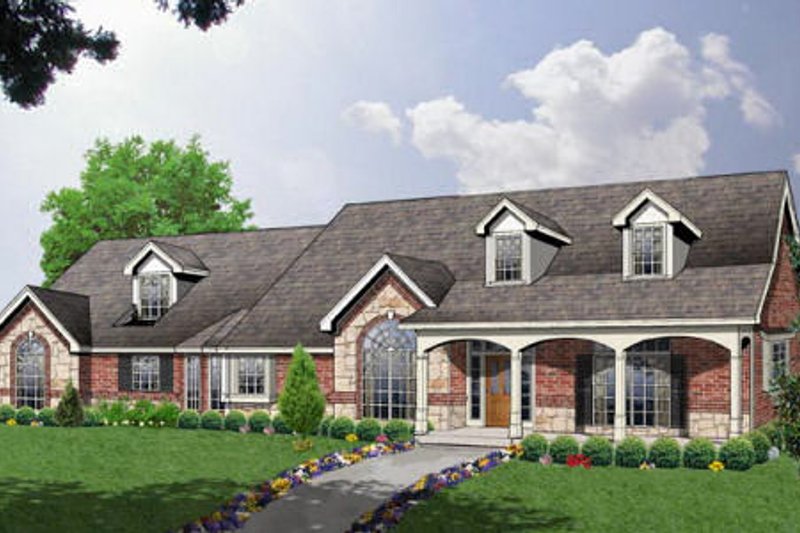 Home Plan - Ranch Exterior - Front Elevation Plan #40-132