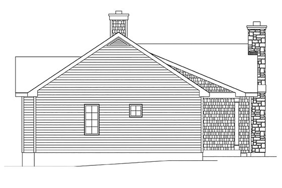 Exterior - Other Elevation 1 for Cottage House Plan #22-592 - 2 bed, 2 bath