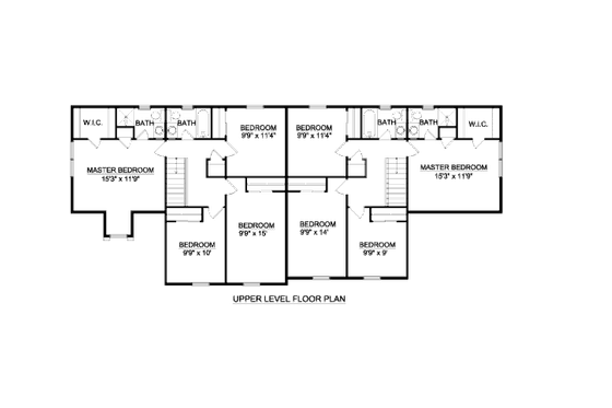Floor Plan - Upper Floor for Traditional House Plan #116-289 - 4 bed, 2 bath