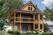 European Style House Plan - 4 Beds 1 Baths 2079 Sq/Ft Plan #25-4385 