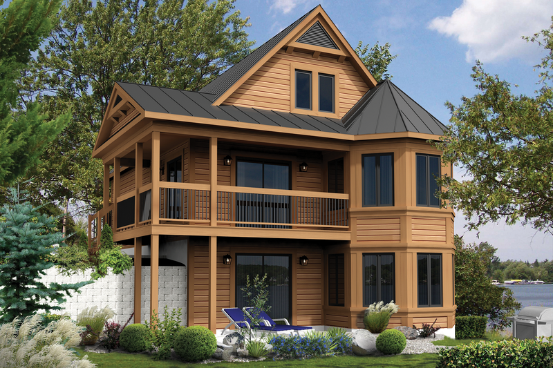 Dream House Plan - European Exterior - Front Elevation Plan #25-4385