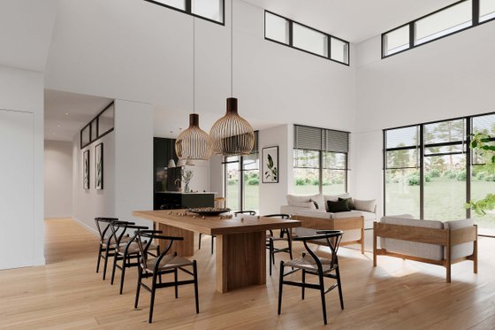 Interior - Dining Room for Modern House Plan #924-26 - 3 bed, 2.5 bath