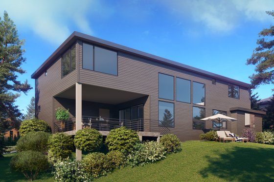 Exterior - Other Elevation 2 for Contemporary House Plan #1066-141 - 5 bed, 4.5 bath