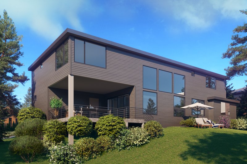 Home Plan - Exterior - Other Elevation 2 for Contemporary House Plan #1066-141 - 5 bed, 4.5 bath