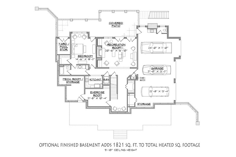 House Blueprint - Optional Finished Basement