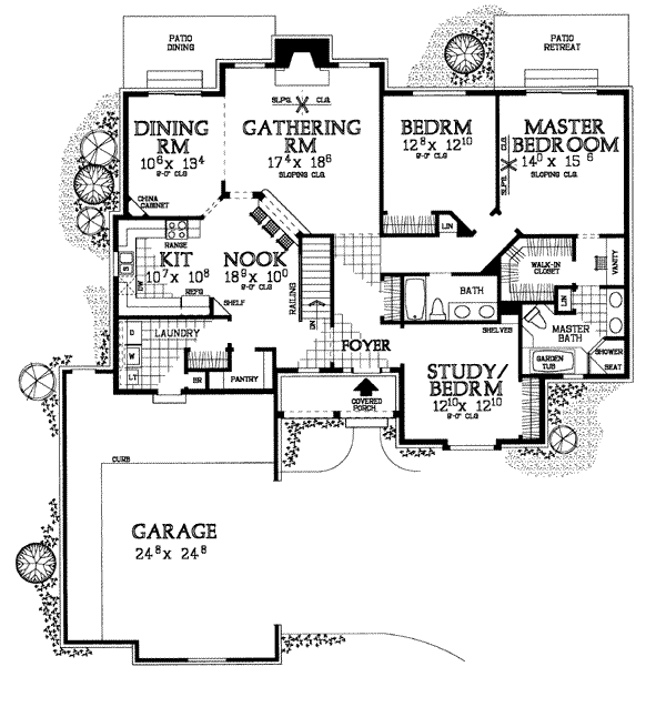 Traditional Floor Plan - Main Floor Plan #72-326