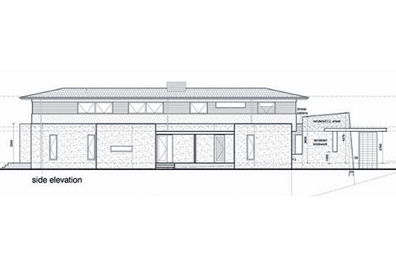 Exterior - Other Elevation 1 for Modern House Plan #496-15 - 4 bed, 3.5 bath