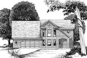 European Exterior - Front Elevation Plan #409-113