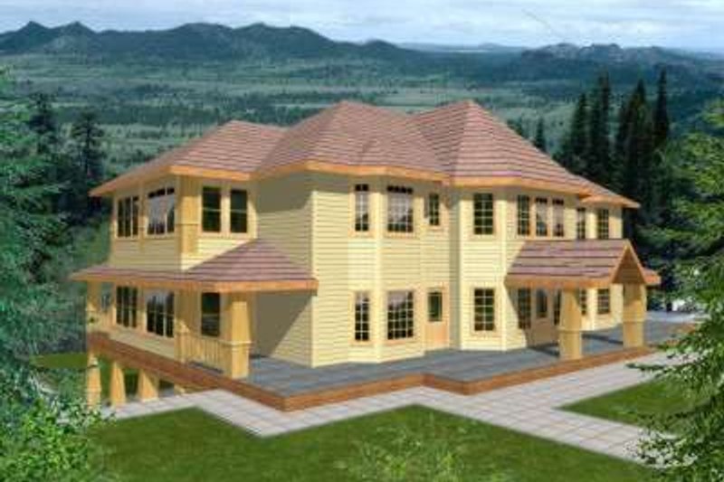 Architectural House Design - Traditional Exterior - Front Elevation Plan #117-335