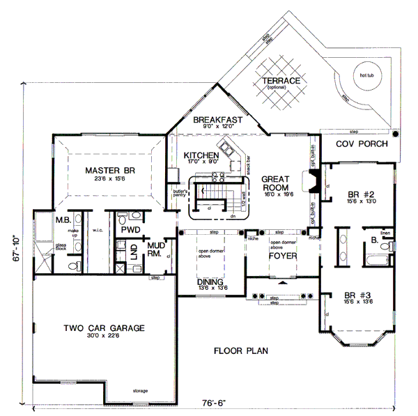 Modern Floor Plan - Main Floor Plan #312-634