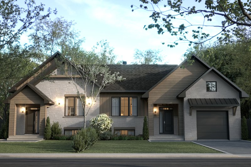 Home Plan - Exterior - Front Elevation 4 for Craftsman House Plan #23-2862 - 3 bed, 2 bath