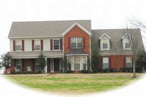 Exterior - Front Elevation for Colonial House Plan #81-820 - 4 bed, 3.5 bath