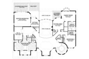 Mediterranean Style House Plan - 4 Beds 5.5 Baths 6835 Sq/Ft Plan #420-194 