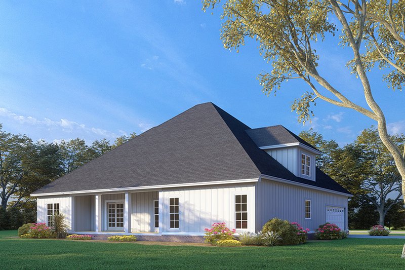 House Plan Design - Exterior - Rear Elevation 1 for Farmhouse House Plan #923-296 - 5 bed, 3 bath