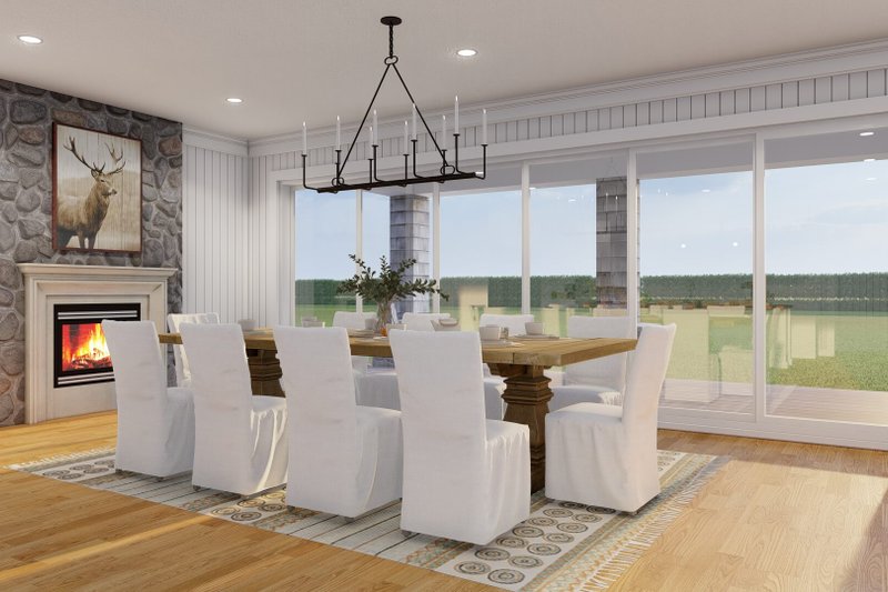 Home Plan - Interior - Dining Room for Craftsman House Plan #923-396 - 6 bed, 5 bath