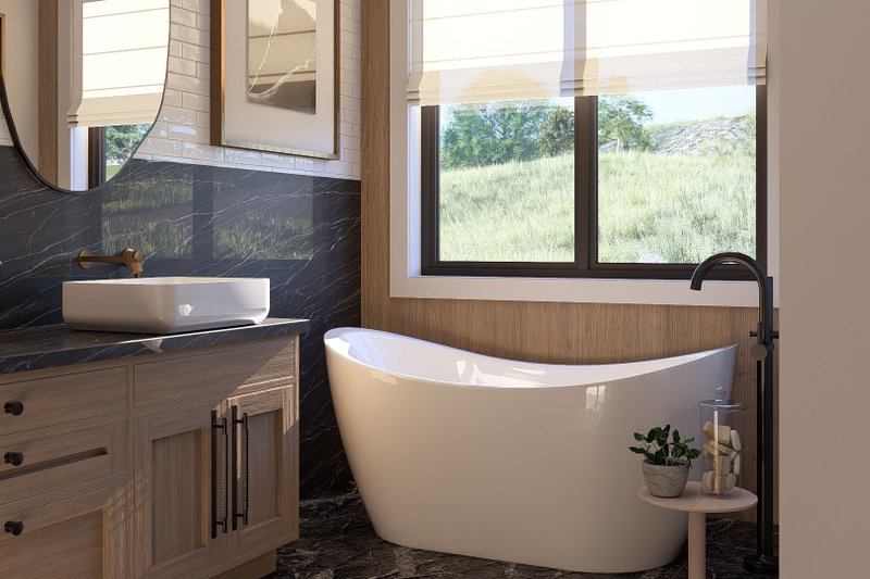 House Design - Interior - Bathroom 1 for Barndominium House Plan #455-324 - 3 bed, 3.5 bath