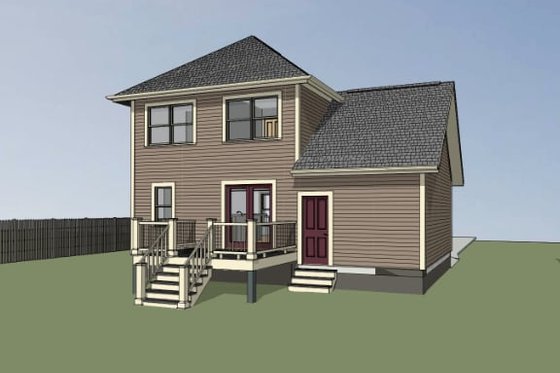 Exterior - Other Elevation for Farmhouse House Plan #79-123 - 3 bed, 1.5 bath