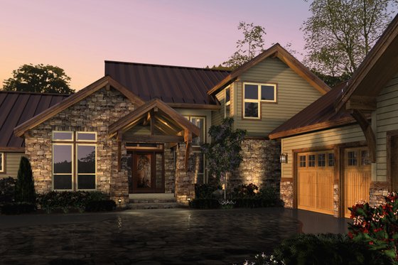 Exterior - Front Elevation for Craftsman House Plan #48-565 - 3 bed, 3.5 bath