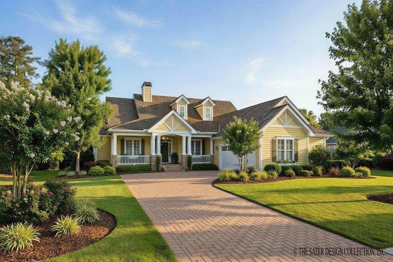 Home Plan - Exterior - Front Elevation 2 for Country House Plan #930-178 - 3 bed, 2 bath