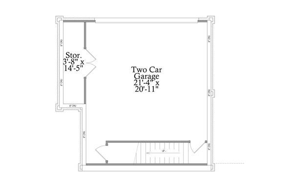 Southern Floor Plan - Lower Floor Plan #69-441