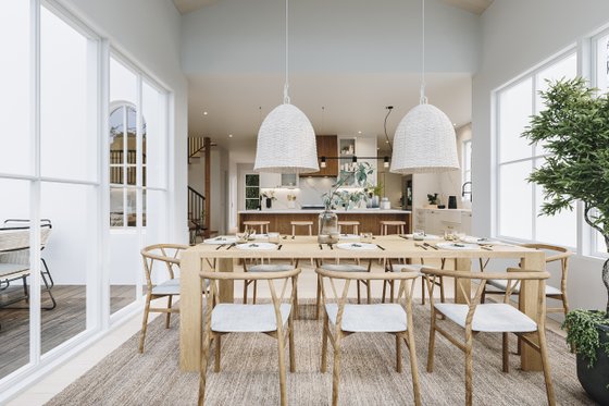 Interior - Dining Room for Farmhouse House Plan #23-2779 - 5 bed, 2.5 bath