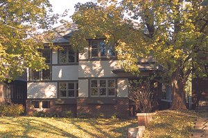 Prairie Exterior - Front Elevation Plan #454-1