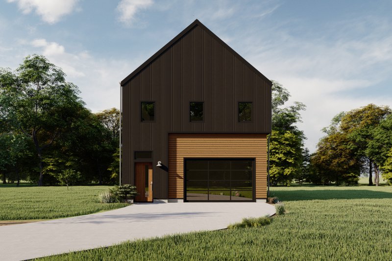 Dream House Plan - Barndominium Exterior - Front Elevation Plan #1092-4