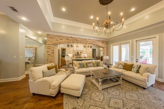 Interior - Family Room 1 for Prairie House Plan #930-463 - 3 bed, 3.5 bath