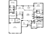 European Style House Plan - 5 Beds 3 Baths 2955 Sq/Ft Plan #69-166 