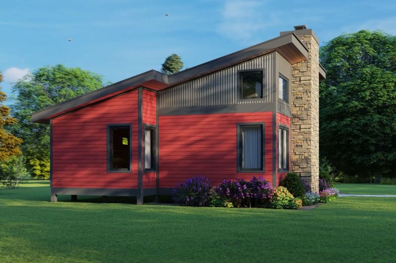 Home Plan - Photo 1 for Contemporary House Plan #932-631 - 2 bed, 1 bath
