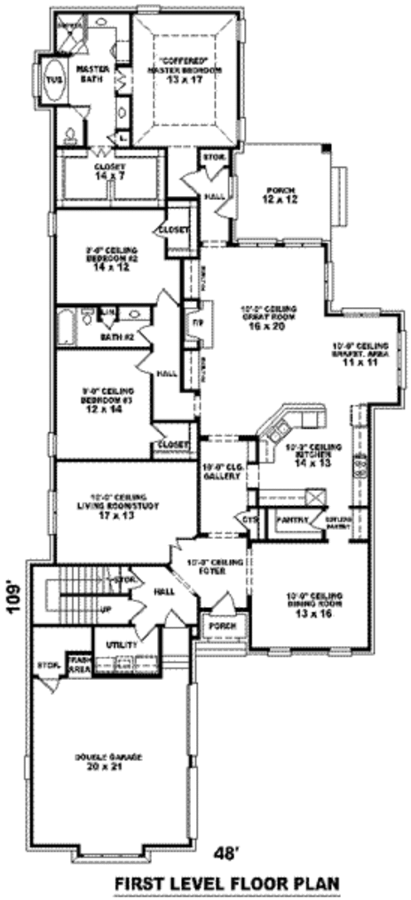 European Floor Plan - Main Floor Plan #81-1316
