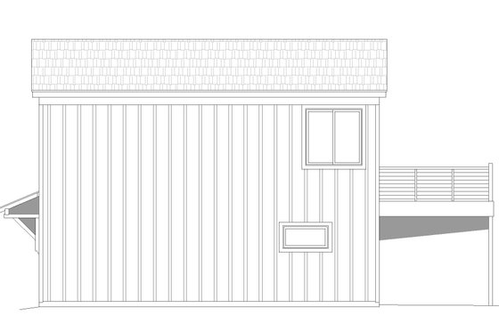 Exterior - Other Elevation for Traditional House Plan #932-438 - 3 bed, 2 bath