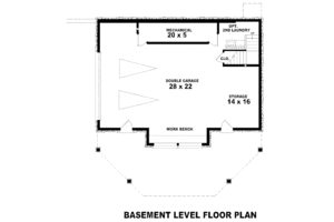 Floor Plan - Lower Floor House Plan #81-13783 - 3 bed, 3 bath