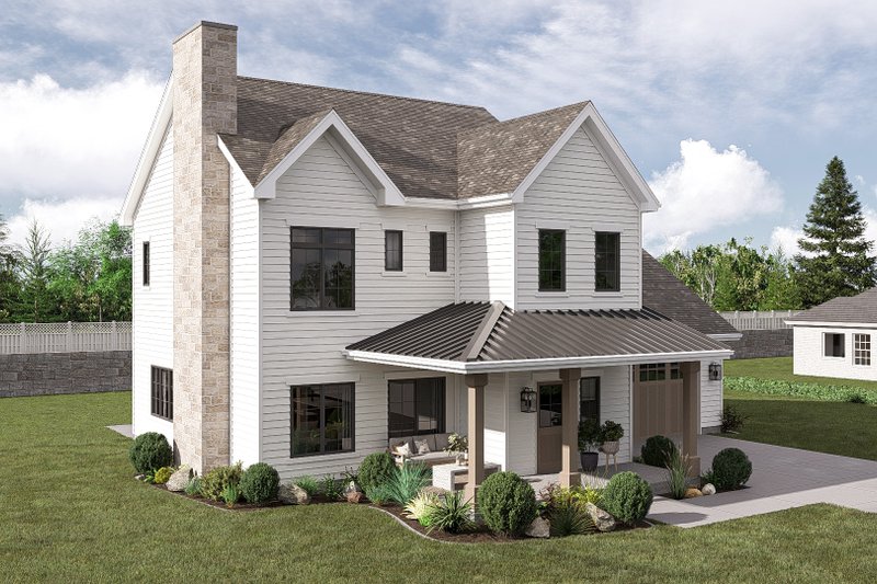 Architectural House Design - Exterior - Other Elevation 2 for Traditional House Plan #455-741 - 3 bed, 2.5 bath