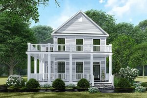 Country Exterior - Front Elevation Plan #923-143