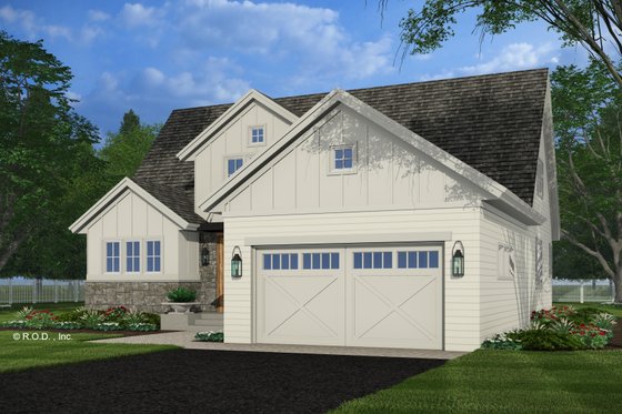 Exterior - Front Elevation 4 for Traditional House Plan #51-1460 - 4 bed, 3.5 bath