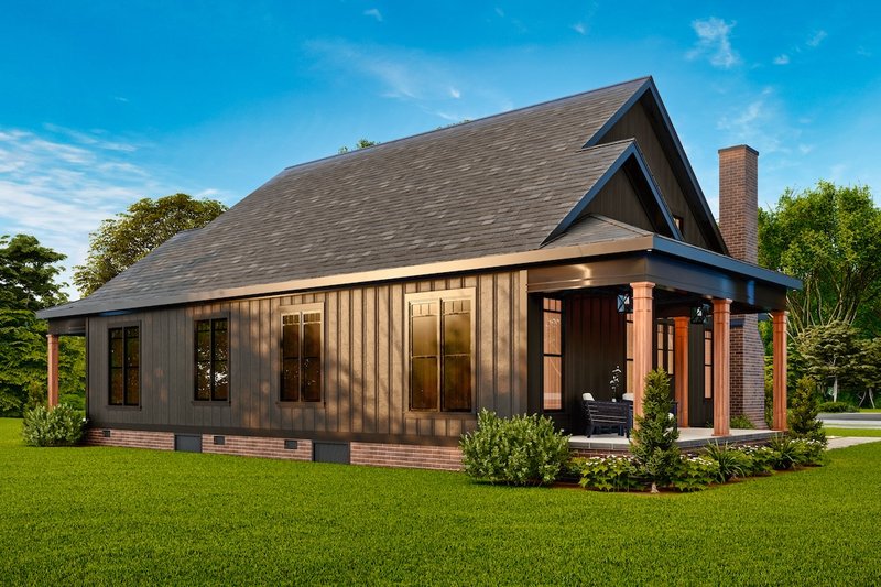 House Blueprint - Exterior - Front Elevation 7 for Farmhouse House Plan #54-623 - 6 bed, 4 bath