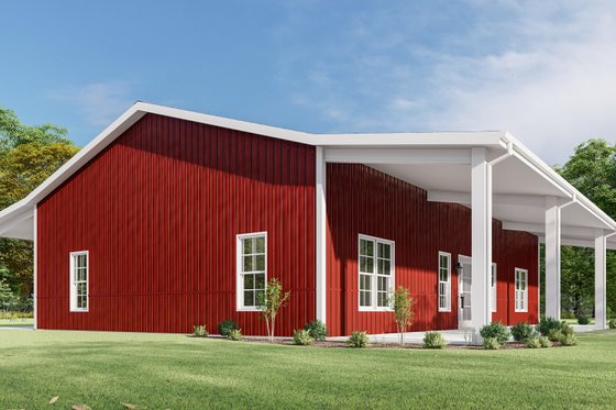 Exterior - Other Elevation 5 for Barndominium House Plan #1092-57 - 3 bed, 2 bath