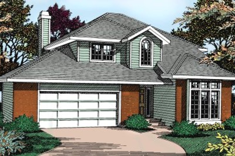 Dream House Plan - Traditional Exterior - Front Elevation Plan #90-205