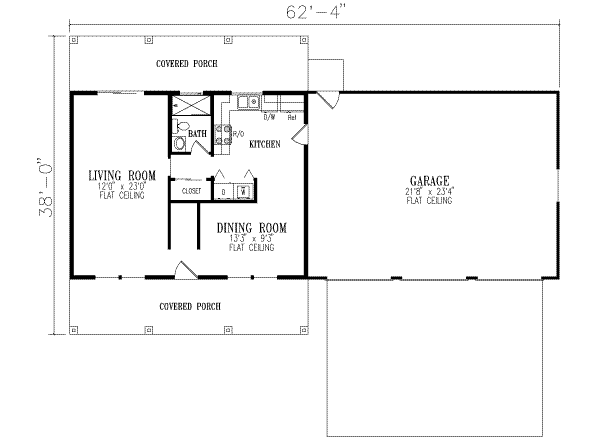 Traditional Floor Plan - Main Floor Plan #1-258