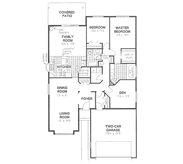 Traditional Floor Plan - Main Floor Plan #18-9063