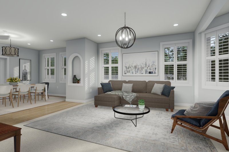 House Plan Design - Interior - Family Room for Traditional House Plan #1060-32 - 5 bed, 3.5 bath
