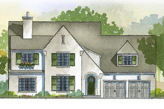 Tudor style, house elevation