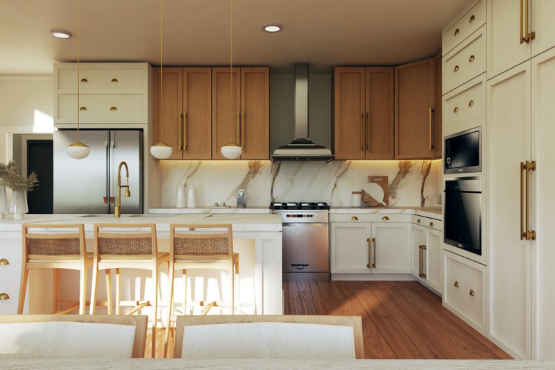 House Plan Design - Interior - Kitchen 2 for Barndominium House Plan #1064-313 - 5 bed, 3 bath