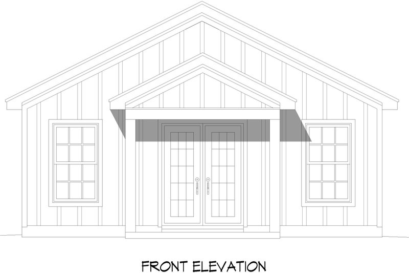 Dream House Plan - Exterior - Front Elevation 3 for Country House Plan #932-987 - 2 bed, 1 bath