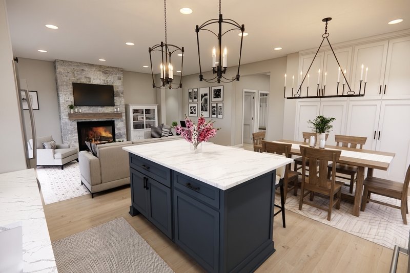 House Plan Design - Interior - Kitchen 2 for Craftsman House Plan #51-1531 - 3 bed, 2 bath