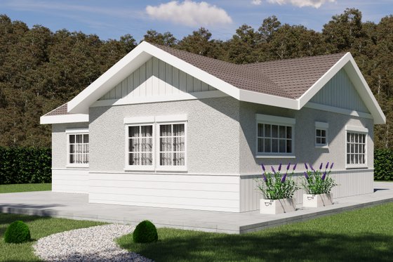 Exterior - Front Elevation 4 for Traditional House Plan #1106-156 - 2 bed, 2 bath