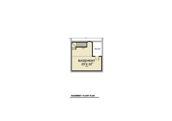 Cabin Floor Plan - Lower Floor Plan #1070-100